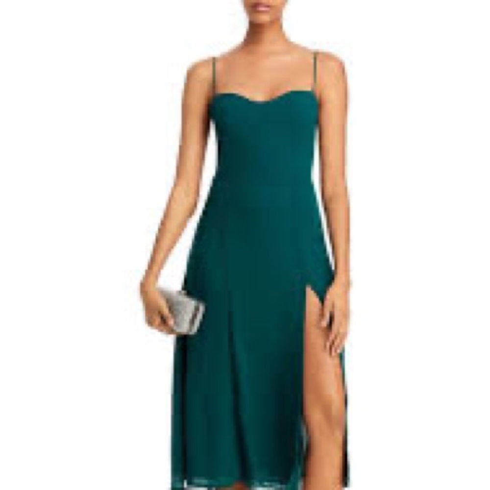 Aqua Corset Midi Dress size Small